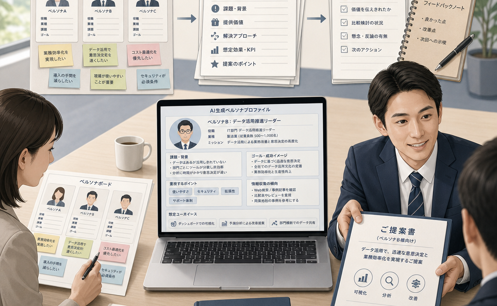 AI営業ペルソナで商談の質を高める設計法