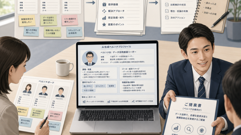 AI営業ペルソナで商談の質を高める設計法
