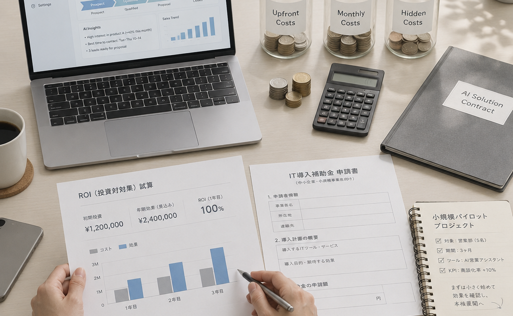 営業AI導入コストを抑えて成果を出す設計法